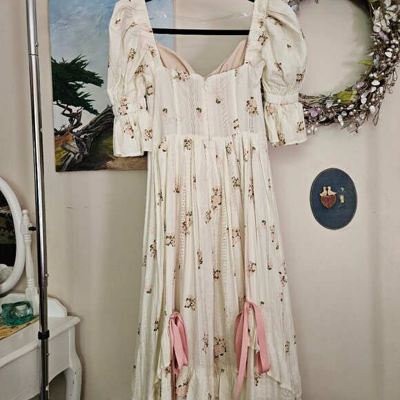LACEMADE ROSES SMILE II CORSET DRESS NWT SIZE SMALL Adjustable Ribbons For Hi-lo - Picture 2 of 6